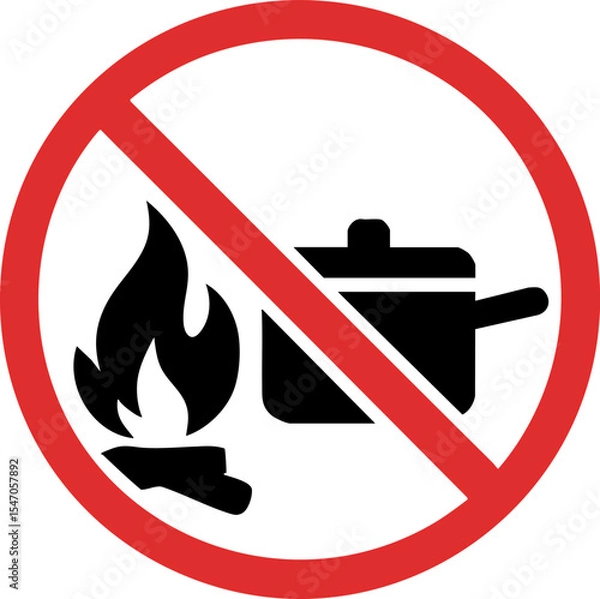 Obraz 취사 금지 픽토그램