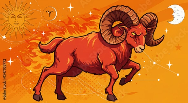 Obraz vector illustration of an abstract horse