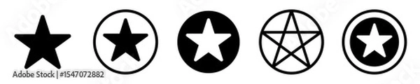 Fototapeta Star in circle icon. Favorite and Reward icon