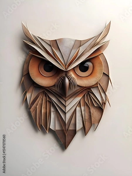 Fototapeta AI-generated illustration of an owl.
