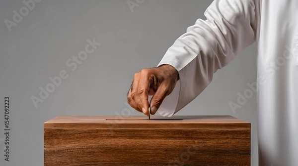 Obraz Close Up of Muslim Hands Giving Alms (Sadaqah) : Suitable for Be Used in Blog Posts, Social Media Posts or Website Content Related to People, Social, Culture and Religion Theme.