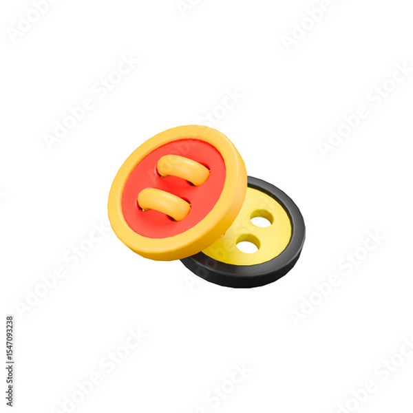 Obraz Yellow Buttons Pair