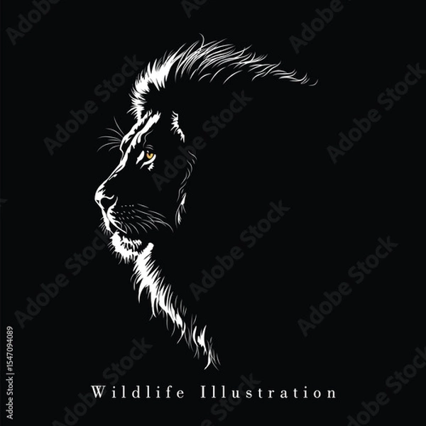 Obraz Lion Vector Illustration.eps