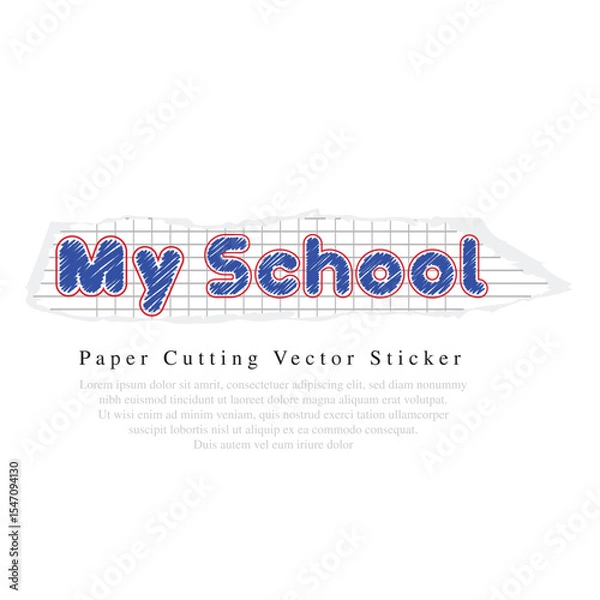 Obraz Paper cut graphic