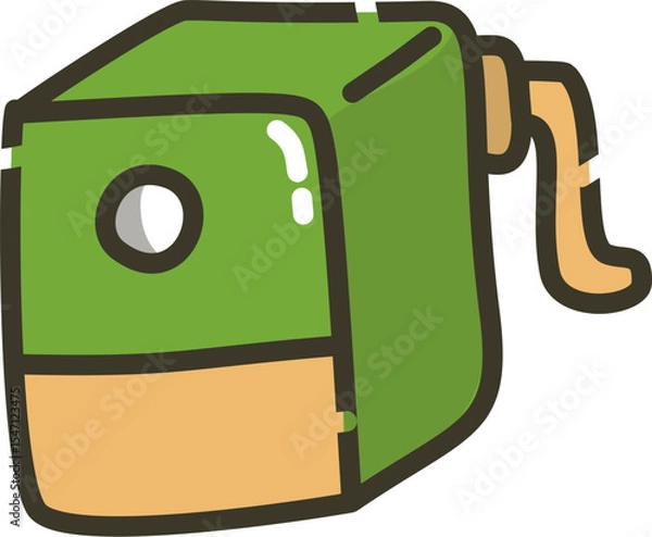 Obraz Pencil sharpener illustration