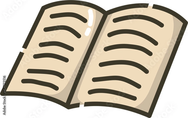 Obraz Open book cartoon