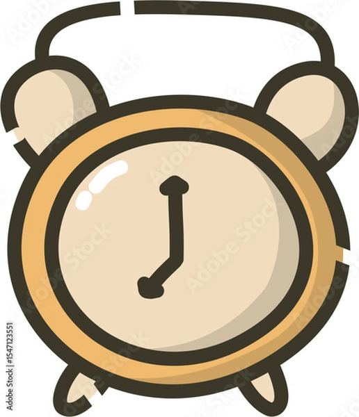 Obraz Kawaii Alarm clock illustration