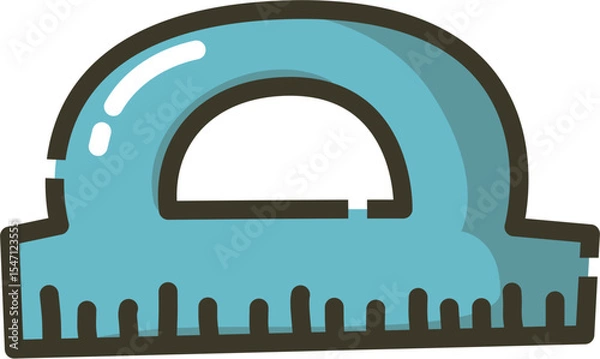 Obraz Cute ruler illustration