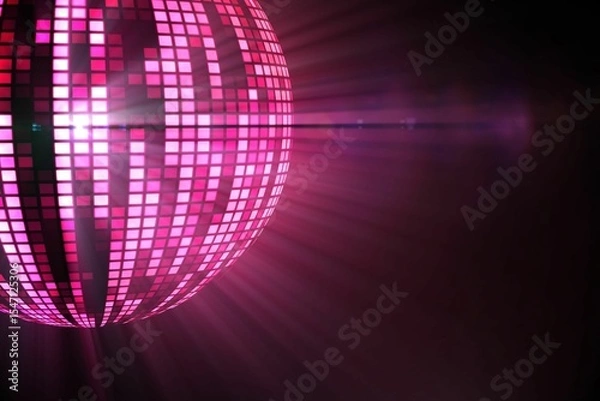Obraz Digitally generated cool disco ball design