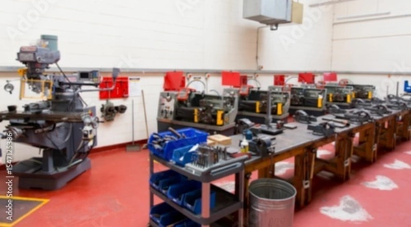 Obraz Machinery on flooring in industry