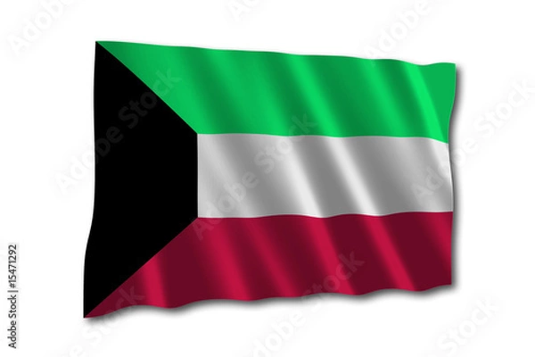 Obraz kuwait flagge
