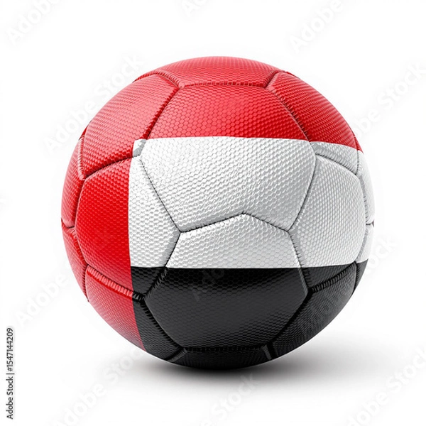 Obraz red soccer ball