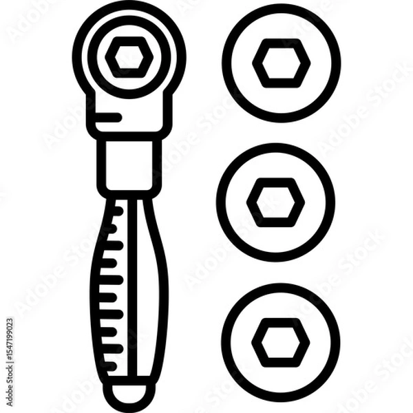 Obraz Socket Set Icon