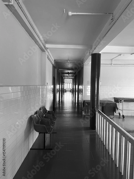 Obraz Desolate Hallway Perspective
