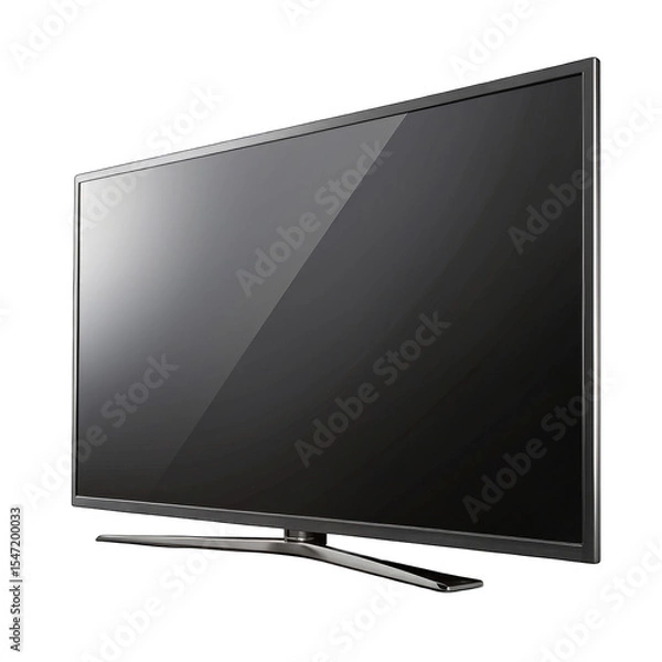 Obraz Flat screen television on black surface