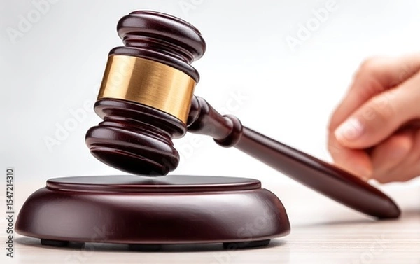 Obraz Judge's gavel in hand