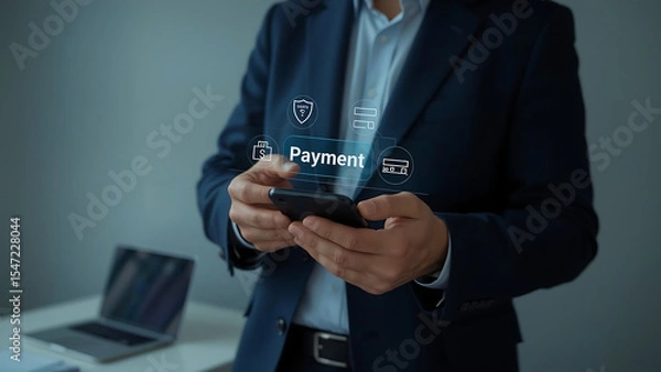 Obraz Secure Mobile Payment and Digital Transaction.