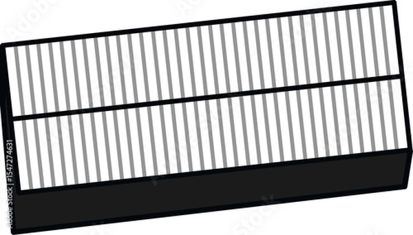 Fototapeta Vertical Stripe Air Filter Element