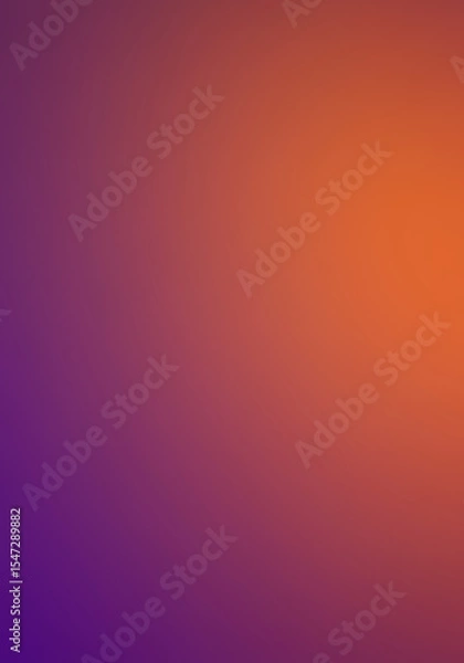 Obraz A striking digital background with a smooth fade from deep plum to bright tangerine.
