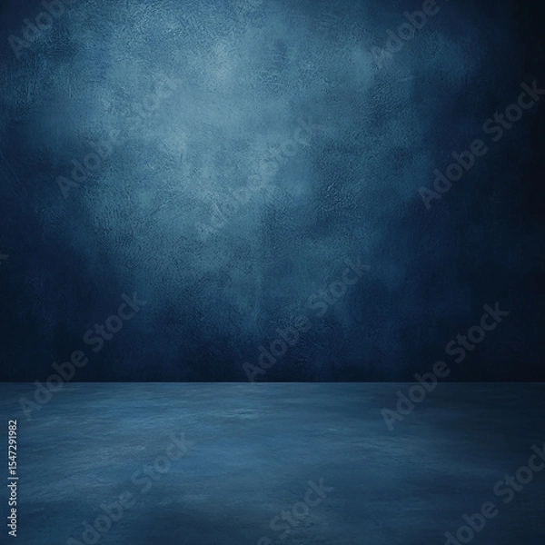 Fototapeta Moody Blue Concrete Texture Dramatic Background isolated on transparent background