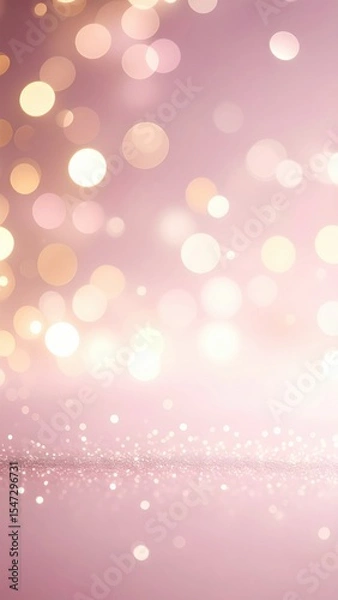 Fototapeta Sparkling bokeh lights studio setup background image soft focus abstract creating atmosphere