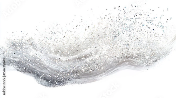 Fototapeta A sparkles in white clear background 