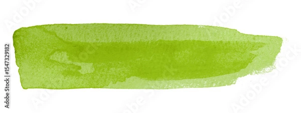 Fototapeta green watercolor background. Artistic hand paint. Isolated on transparent background.