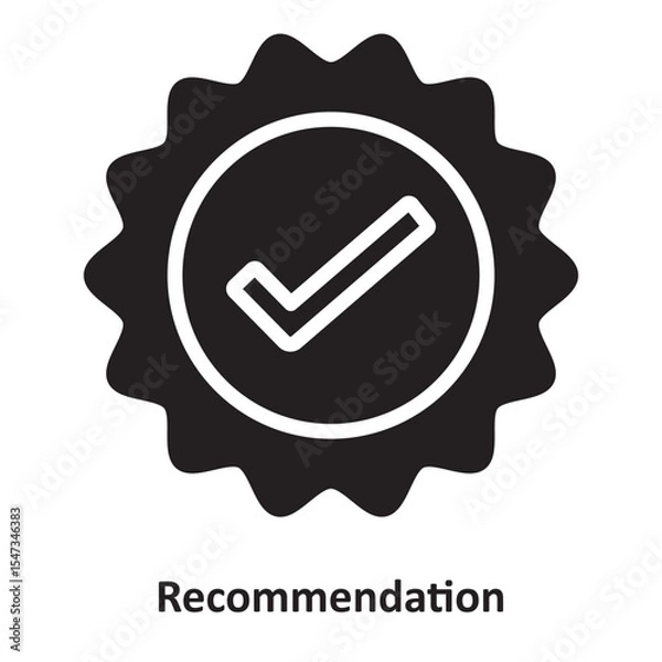 Fototapeta Recommendation Vector Icon which can easily modify or edit