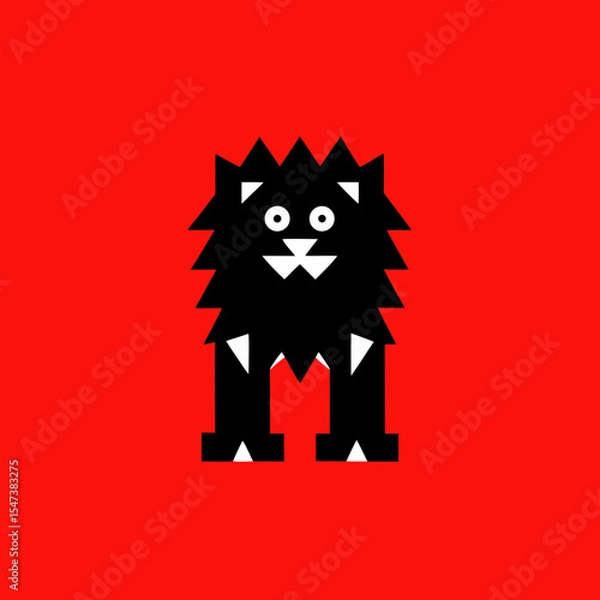 Obraz cartoon lion head