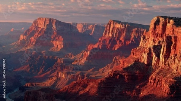 Obraz A Second Dramatic Sunrise In A Desert Canyon