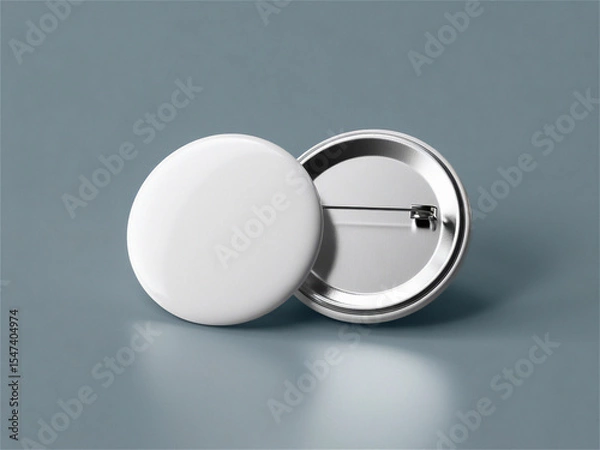 Obraz 핀버튼 뱃지 디자인 목업