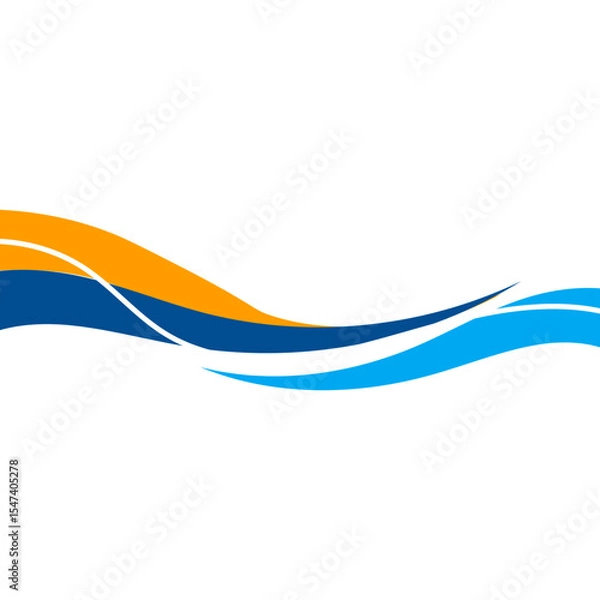 Obraz Wave Business Border Element