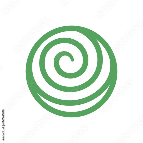 Fototapeta Abstract linear icon of nature element. Earth