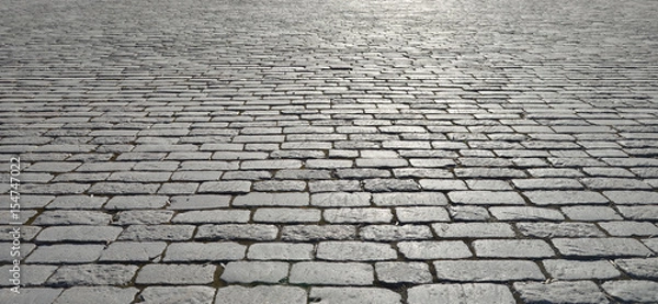 Obraz Old cobblestone pavement.