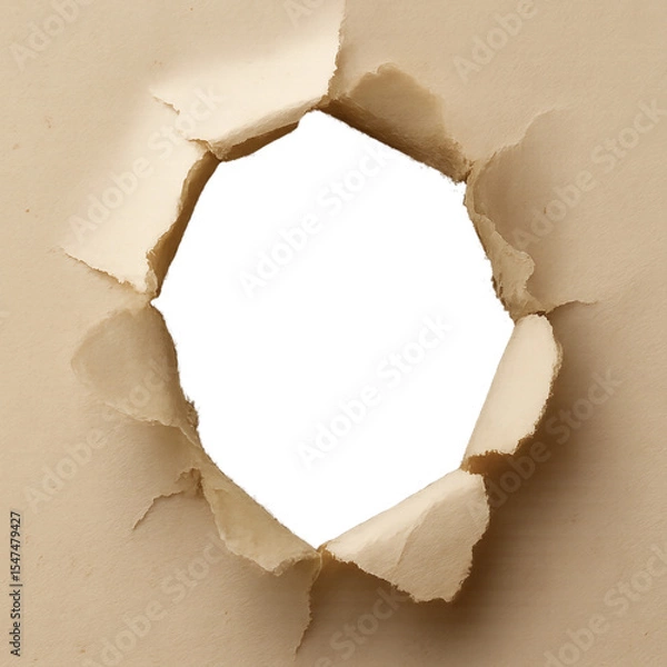Obraz hole in paper