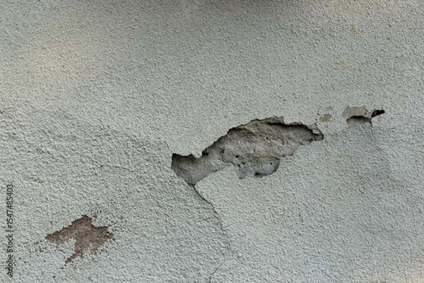 Fototapeta Texture of old grey plaster, wall