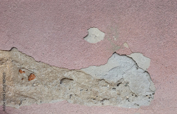 Fototapeta Natural texture of old plaster on the wall