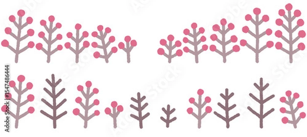 Obraz 꽃나무 열매 가지