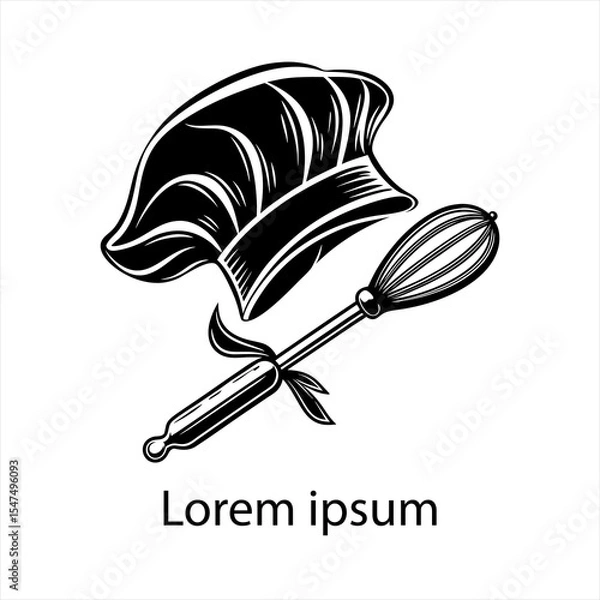 Obraz Detailed chef logo template