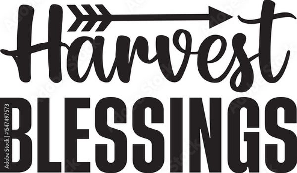 Obraz Basic RGB Harvest Blessings svg