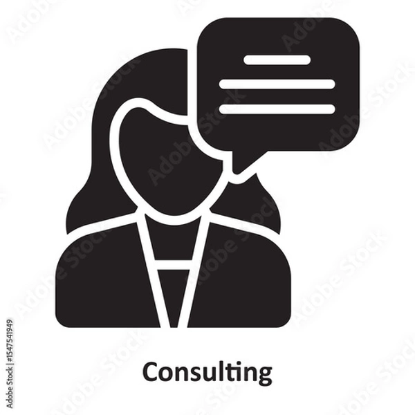 Fototapeta Consulting Vector Icon which can easily modify or edit