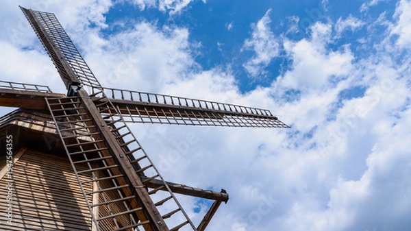 Obraz Wiatrak młynu, dawny młyn