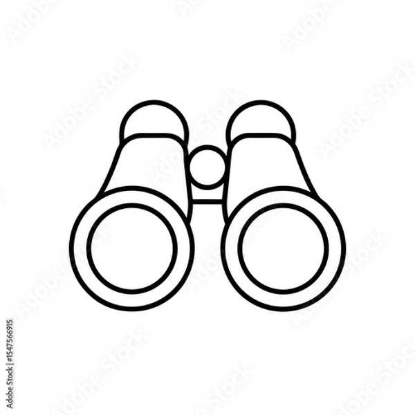 Obraz binoculars-icon-on-white-background--.