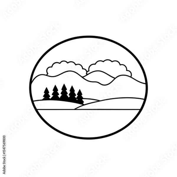 Fototapeta lake                         .svg