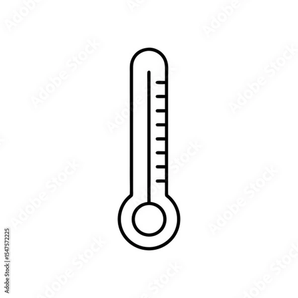 Obraz thermometer icon on white background  .svg