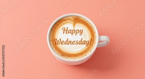 Obraz happy wednesday with coffee