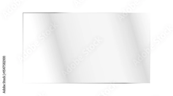 Fototapeta Transparent Glass Plate Mockup on Checkered Background for Product Display