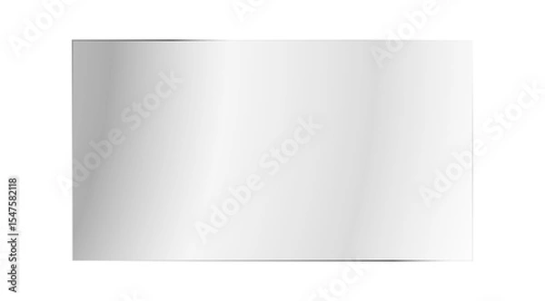 Fototapeta Transparent Glass Rectangle on Checkered Pattern for Product Showcase
