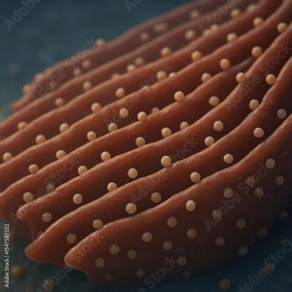 Fototapeta Close-Up of Organic Texture with Spherical Elements in Abstract Pattern