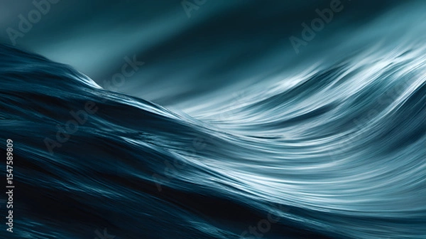 Fototapeta Blurred motion of wave surface for background design
